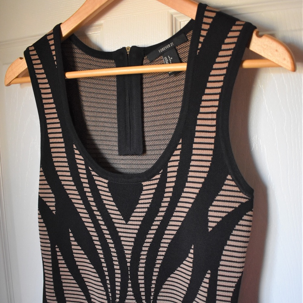 Black and Tan Business / Cocktail Dress